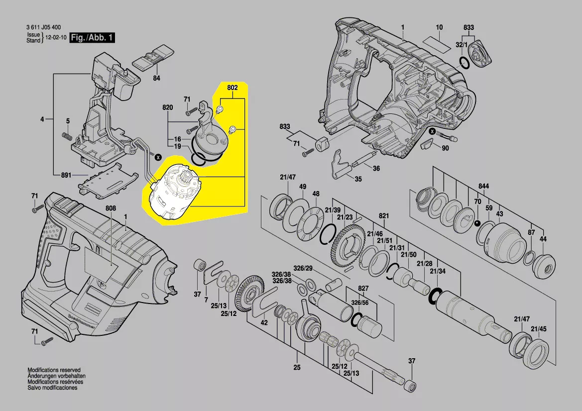 Moteur courant continu réf. 1 617 000 6CW BOSCH